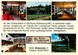 73047475 Walsrode Lueneburger Heide Krug Dreikronen Hotel Bar Speisesaal Weiher  - Walsrode