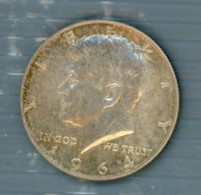 °°° Moneta N. 709 - Half Dollar 1964 Silver °°° - 1964-…: Kennedy