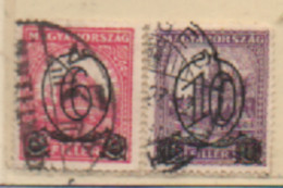 Ungarn 1931 MiNr.: 472YB; 473YB Gestempelt, Hungary Used Scott: 451; 452 Yt: 435(A), 437(A) Sg: 527; 528 - Other & Unclassified