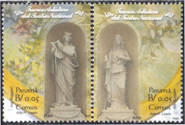 Panama 1222/23 2002 Tesoros Artísticos Del Teatro Nacional MNH - Panama