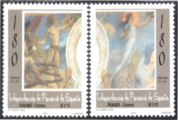 Panama 1214/15 2001 Tesoros Artísticos Del Palacio De Garzas Independencia De  - Panama