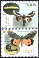 Panama 1205/06 2001 Mariposas Con Sus Orugas MNH - Panama