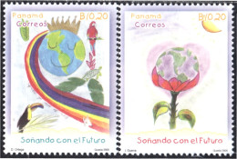 Panama 1203/04 2000 Soñando Con El Futuro MNH - Panama