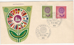 BRD Mi 445-46 FDC - 1961-1970