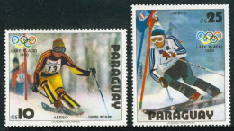 DEP1 Paraguay A-830/31 1979 Juegos Olímpicos De Invierno 1980 Lake Placid MNH - Paraguay