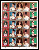 Paraguay 1171/74 1971 Minihojita Napoleón Y Mujeres Retratos MNH - Paraguay