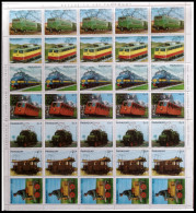 Paraguay 1807/13 1979 Minihojita Centenario Del Ferrocarril MNH - Paraguay