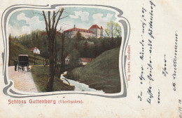 8651 GUTTENBERG, Schloß Guttenberg Im Jugendstilornament, Kutsche, 1904 - Kulmbach