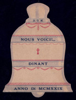 +++ PUBLICITE Bénédiction Des Cloches - DINANT - 1929 - Fondues à Tournai 1928 // - Pubblicitari