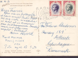 Monaco PPC 'Mecki' Aus Den Filmen Der Gebrüder Diehl Flamme 'RADIO Monte Carlo' MONTE CARLO 1957 HELLERUP Denmark Real - Covers & Documents