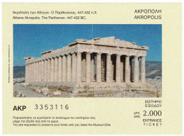 Entrada Ticket Akropolis, Grecia - Malte