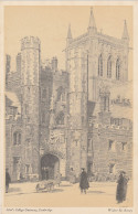 CB95. Vintage Postcard. Cambridge. By Walter M Keesey. John's College Gateway. - Cambridge