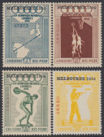 Delcampe - Perú A- 116/19 1956 Juegos Olímpicos De Melbourne MNH - Peru