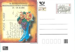 CDV A Czech Republic Sindelfingen Stamp Fair 2016 Rose Coach - Cartoline Postali