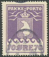 GRÖNLAND - PAKKE-PORTO 10A O, 1930, 70 Ø Violett, Gezähnt L 111/4, Pracht, Gepr. Dr. Debo, Mi. 200.- - Paquetes Postales