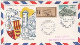 Andorra Stamp On Used FDC - FDC