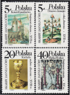 Polonia Poland 2848/51 1986 Tesoros Del Monasterio De Josna Gora  MNH - Otros & Sin Clasificación