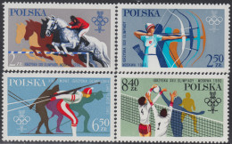 Polonia Poland 2491/94 1980 JJOO Moscú Olympic Games - Sports  Horse, Tiro ... - Altri & Non Classificati