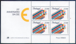 Portugal HB 35 1982 25 Aniversario De La Comunidad Económica Europea MNH - Altri & Non Classificati