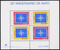 Portugal HB 26 1979 30º Aniversario De La OTAN MNH - Other & Unclassified