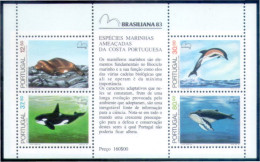 Portugal HB 42 1983 Fauna Marina Especies Amenazadas De Portugal Hojita Bloque - Autres & Non Classés