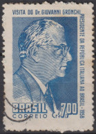 1958 Brasilien ° Mi:BR 943, Sn:BR 878, Yt:BR 660, Tribute To Joaquim Caetano E Silva - Usati