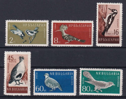 169 BULGARIE 1959 - Y&T 968/73 - Oiseau - Neuf ** (MNH) Sans Charniere - Nuovi