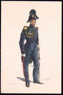 +++ CPA  Militaria - Soldat - Uniforme - Costumes Militaires Belges - Génie Officier 1834 - Illustrateur Demart // - Uniformes