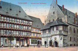 Halberstadt - Rathaus Vom Fischmarkt Gel.1924 - Halberstadt
