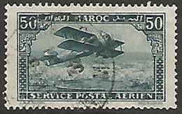 MAROC POSTE AERIENNE N° 3 OBLITERE Type II - Posta Aerea