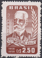 1958 Brasilien *F Mi:BR 947, Sn:BR 882, Yt:BR 663, Machado De Assis - Unused Stamps