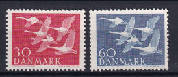 169 DANEMARK 1956 - Y&T 372/73 - Oiseau - Neuf ** (MNH) Sans Charniere - Unused Stamps