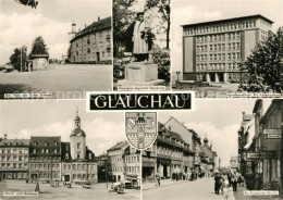 73044832 Glauchau Platz Der Roten Armee Georgius Agricola Denkmal Ingenieurschul - Glauchau