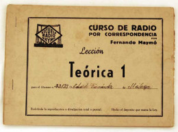 Curso De Radio Por Correspondencia. Lección Teórica 1. Fernando Maymó - Craft, Manual Arts