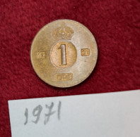 Sweden 1971 - 1 Ore Bronze Coin - Gustaf VI Adolf - Suède