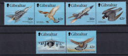 169 GIBRALTAR 1999 - Y&T 883/88 - Oiseau Avion - Neuf ** (MNH) Sans Charniere - Gibraltar