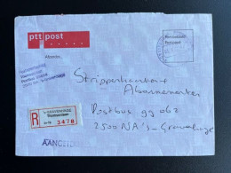 NETHERLANDS 1990 REGISTERED LETTER 'S GRAVENHAGE THOMSONLAAN 03-01-1990 NEDERLAND AANGETEKEND - Storia Postale