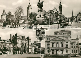 73043833 Altenburg Thueringen Schloss Skatbrunnen Markt Rathaus Bahnhof Theater  - Altenburg