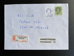 NETHERLANDS 1993 REGISTERED LETTER 'S GRAVENHAGE RIJSWIJKSEWEG TO UTRECHT 24-09-1993 NEDERLAND AANGETEKEND - Storia Postale