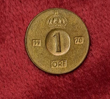 Coin Sweden 1 Øre 1970 KM820  Ore Bronze Coins - Gustaf VI Adolf - Suède