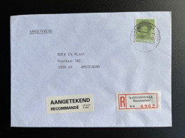 NETHERLANDS 1990 REGISTERED LETTER 'S GRAVENHAGE NASSAUPLEIN TO AMSTERDAM 28-11-1990 NEDERLAND AANGETEKEND - Covers & Documents