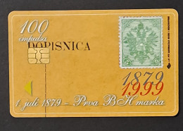 Bosnia Sarajevo -  First Bosnian Postage Stamp Used Chip Card - Bosnie