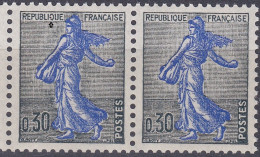 18173 Variété : N° 1234A  Type Semeuse Boule Dans Le Q De REPUBLIQUE Tenant à Normal ** - Unused Stamps