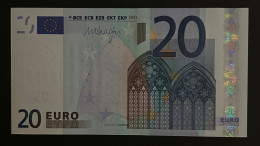 CRBS1081 BILLETE 20 EUROS FIRMA DRAGHI SERIE L SIN CIRCULAR - Spanien