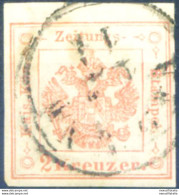 Lombardo Veneto. Segnatasse Per Giornali. 2 K. 1858-1859. Usato. - Ohne Zuordnung