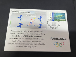 5-3-2024 (2 Y 12) Paris Olympic Games 2024 - Olympic Flame Route Security Measures From 8 May 2024 - Estate 2024 : Parigi