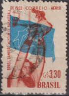 1959 Brasilien AEREO ° Mi:BR 955, Sn:BR C89, Yt:BR PA77, Brazil, World Champion Basketball - Gebruikt