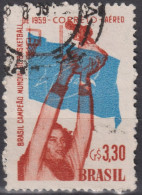 1959 Brasilien AEREO ° Mi:BR 955, Sn:BR C89, Yt:BR PA77, Brazil, World Champion Basketball - Used Stamps