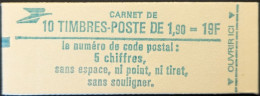 2424-C1 Daté 6/26-6-86 Conf.8 Liberté 1.90 Vert Carnet Fermé - Moderne : 1959-...