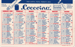 Calendarietto - Coccoina - Zenith - Voghera - Anno 1986 - Petit Format : 1981-90